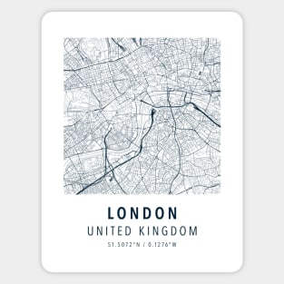 london simple map Magnet